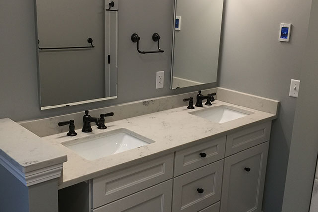 Double Sink Bath Remodel